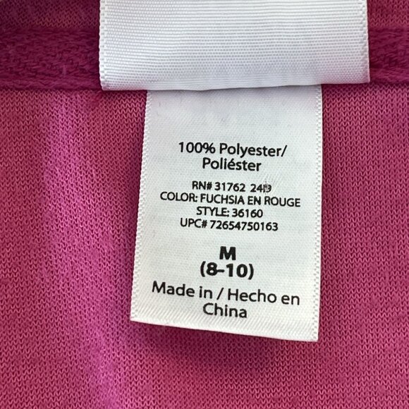 Danskin Pink Velour Track Suit Zip Hoodie Jogger Pant M 8-10 Mean Girls Costume - Picture 14 of 16